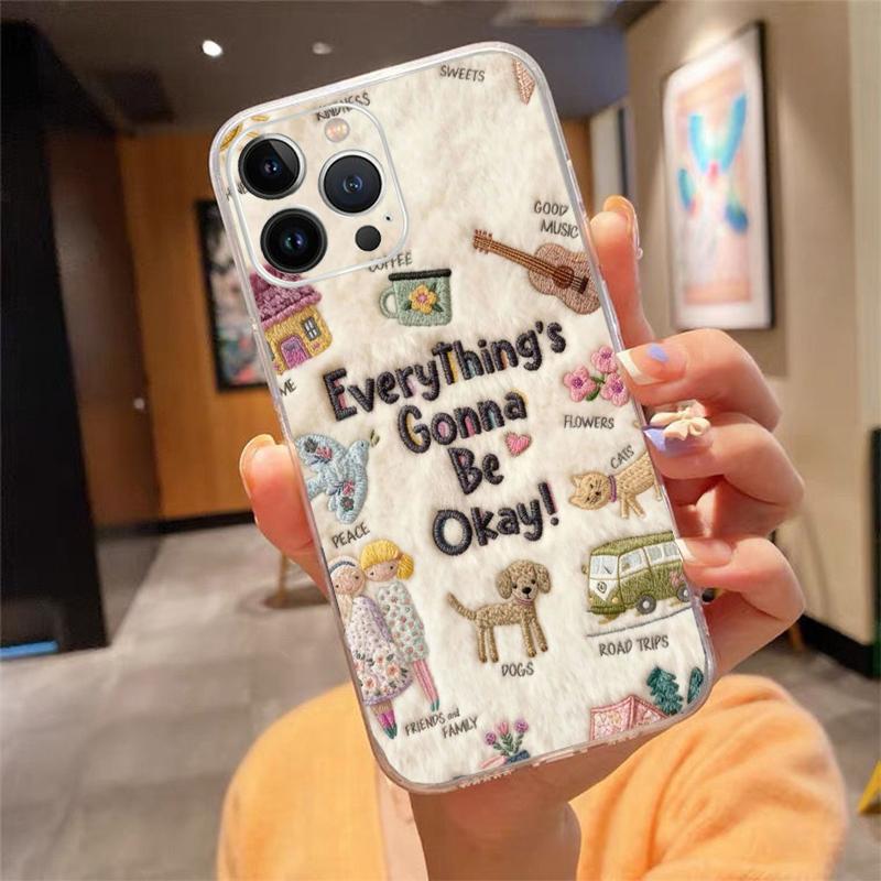 Brave Strength Motivation Quotes Transparent Case For iPhone 13 14 15 16 17 Air Pro Max Plus Mini Shockproof Cover