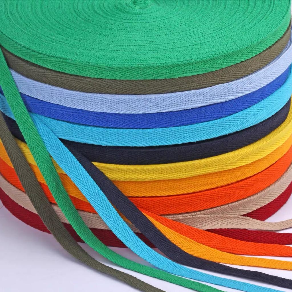 Supply 1Cm Herringbone Pattern Hemming Belt, Plain Weave Belt, Webbing Plain Weave Webbing Cotton Belt