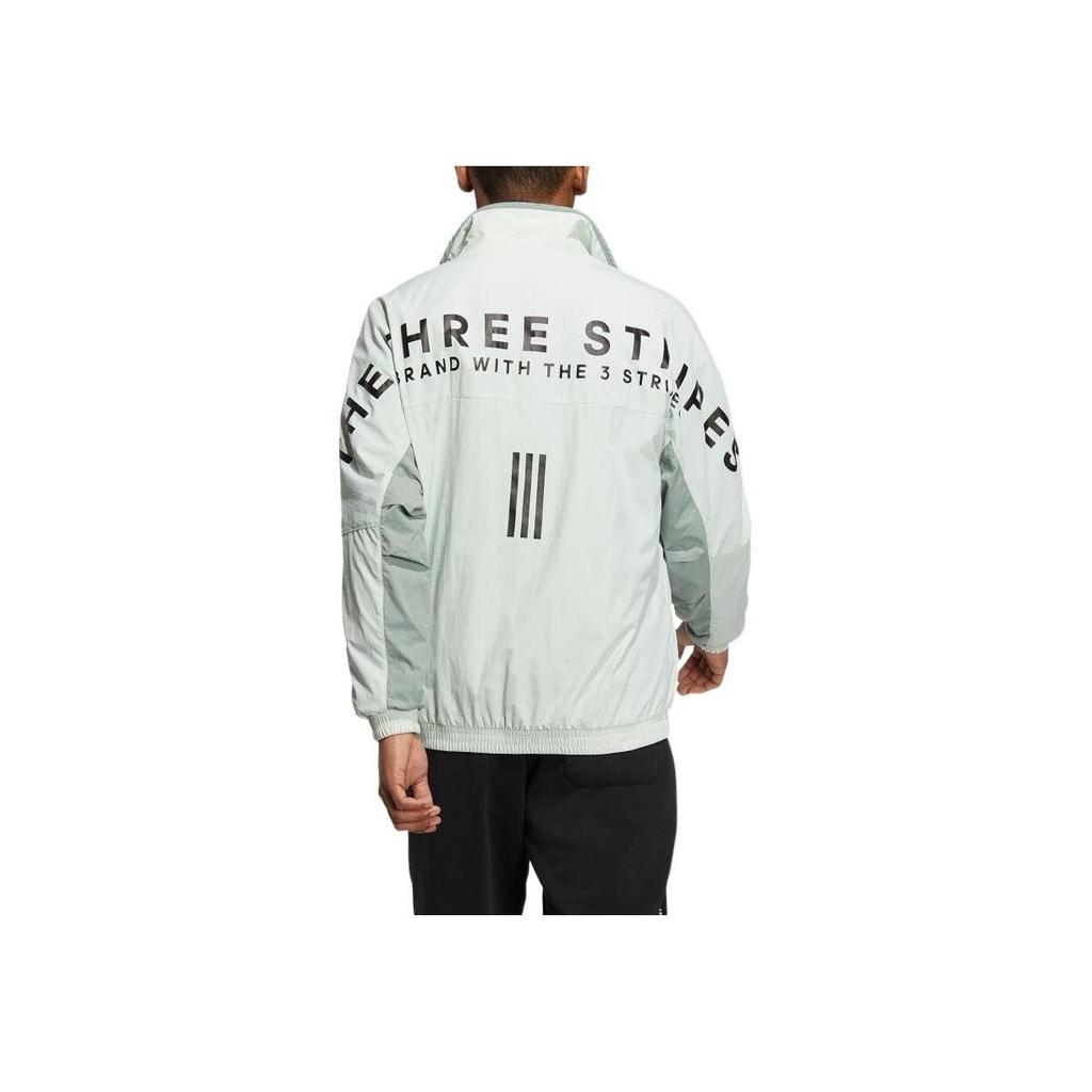 adidas Men's Oversized Fit Woven Jacket Linen Green IA9427
