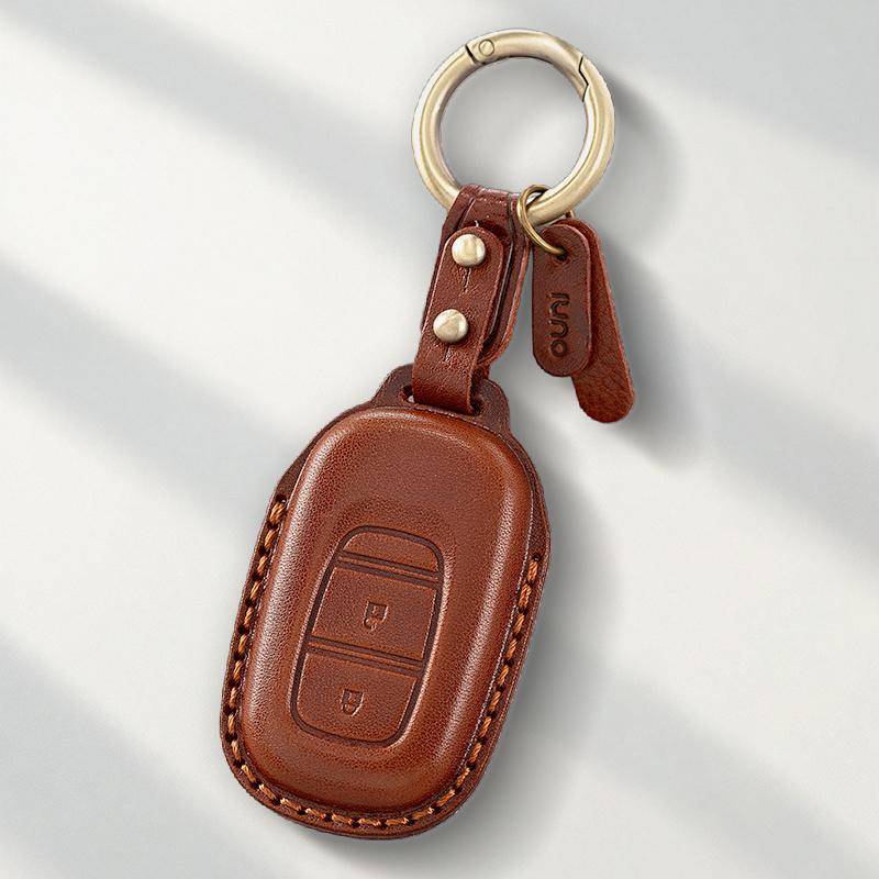 Genuine Leather Protector for CR-V HR-V Civic Accord Pilot Key Case Cover Fob