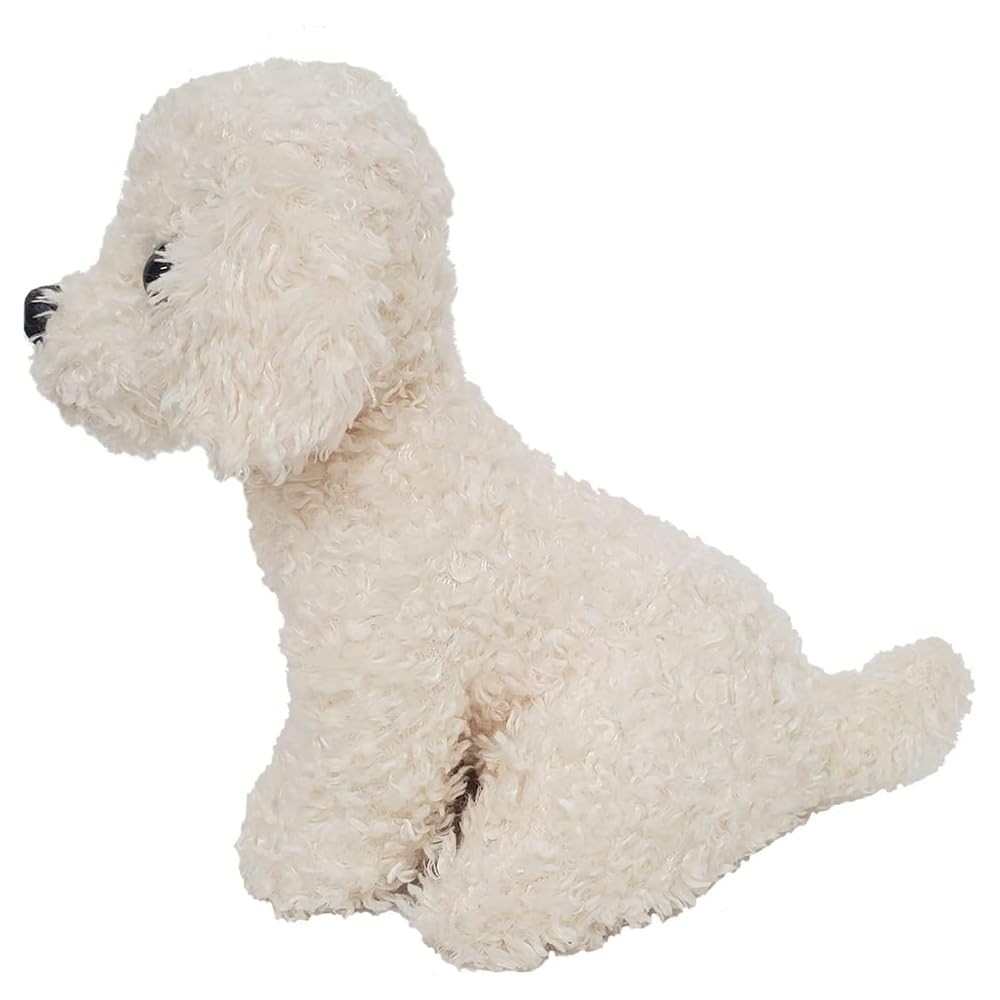 Bestever Premium Puppy Toy Poodle Plush Stuffed Animal White Sitting 53114