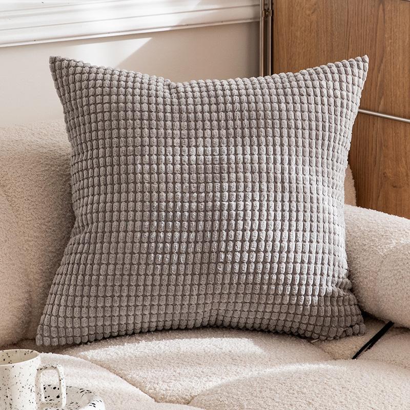 Solid Color 40/45/50cm Throw Pillow CaseSoft Home Decorative Pillow Cover 45*45 Chair Car for Bedroom Sofa Cushion Cover Square