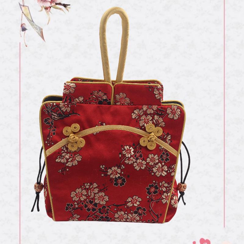 Nanjing Brocade Silk Clutch: Chinese Style Qipao Hanfu Makeup Bag, Coin & Card Holder, Key Pouch