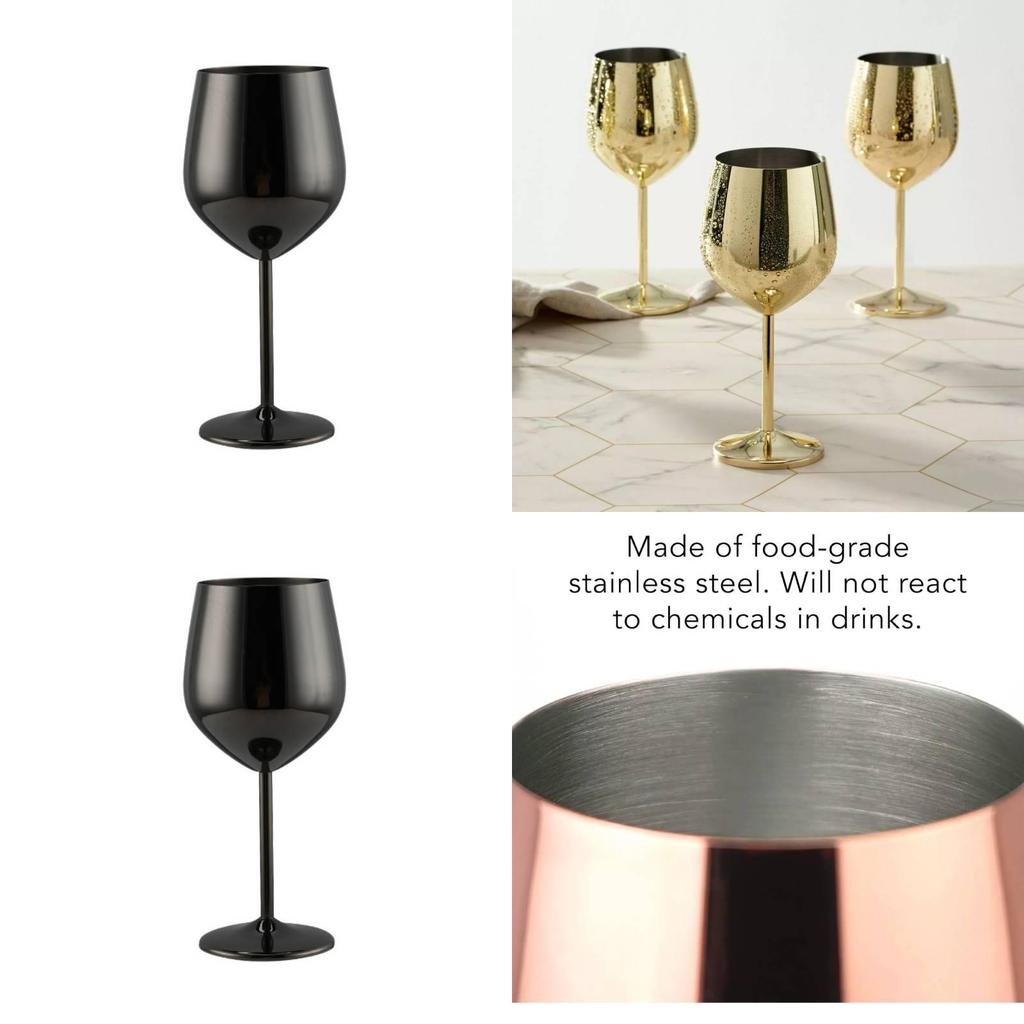 Stainless Wine Steel Glasses Fashionable Simple Vintage Home Wine Champagne