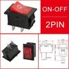10 PCS KCD1 3Pin Boat Car Rocker Switch 10A 125V AC Red Yellow Green Button for Power - On In Boat and Car Electrical Systems Pushbutton Switches 3
