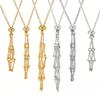 Natural Crystal Holder Necklace Adjustable Mesh Pendant Necklaces Metal Collarbone Chain Crystal Stone Holder Accessory