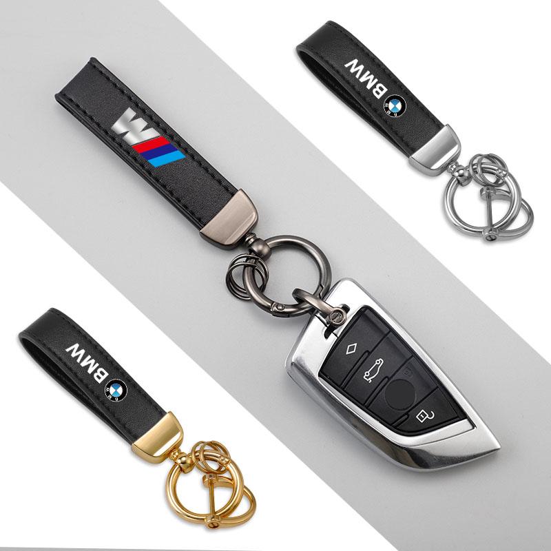 Chaveiro de Couro com Emblema de Carro Acessórios para Chave de Automóvel Para BMW G30 G32 G01 M3 M4 M5 G42 G30 G02 G05 G06 G07 G26 G23 G22 F40 F20 G08 X1