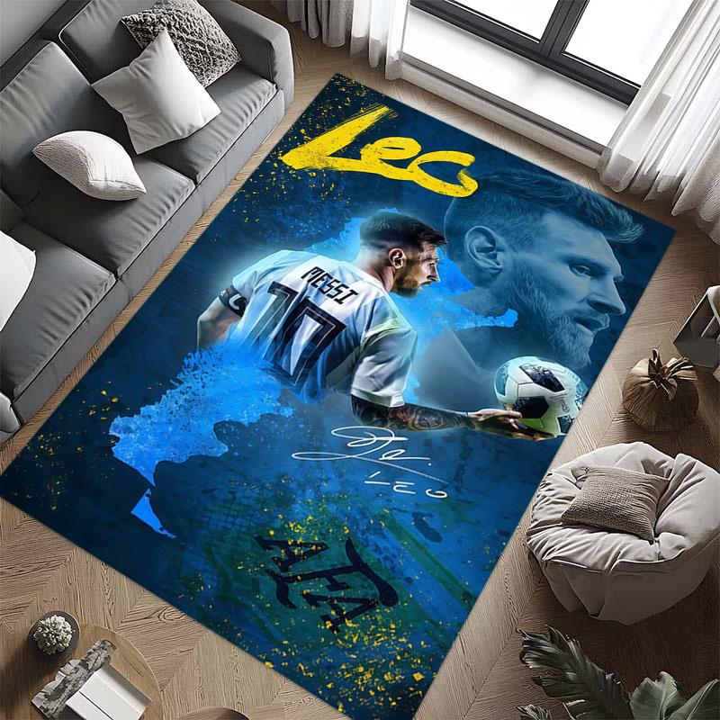 Lionel Messi: Legend Field carpet floor mats Living room and bedroom mats Office chair cushion Christmas gifts Doormat