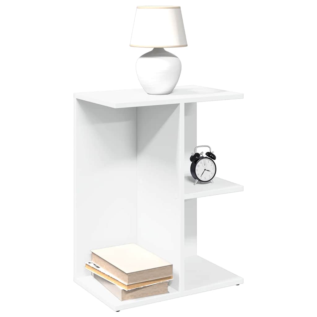 Vidaxl Stolik Nocny, Biała, 46,5X29X61 Cm, Materiał Drewnopochodny