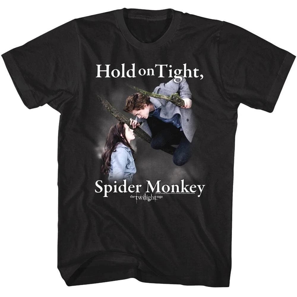 Twilight Hold On Tight Spider Monkey Men s T Shirt XS
