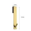 Drilling-Free Stainless Steel Shower Door Hook Space Saving Rustproof Towel Hooks Wall Mounted Bathroom Hooks Sauna