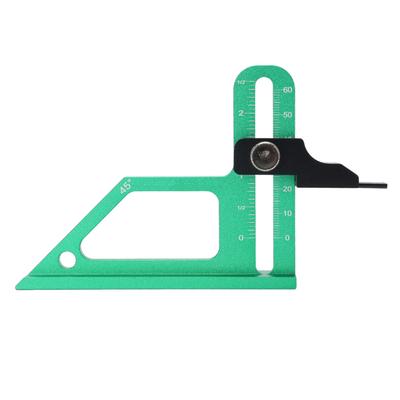 Ahşap İşleme Yükseklik Ölçer 060mm Aralık Alüminyum Alaşım Masa Testeresi Yükseklik Ölçüm Aleti