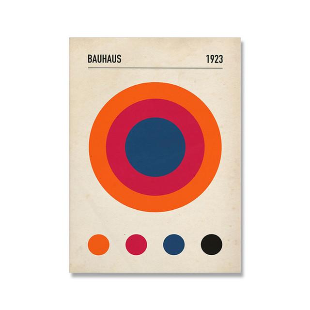 Bauhaus Exhibition Unique Geometric Posters Minimalist Art Canvas Prints Abstract Paintings Living Room Murals Home Decoration