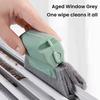 3Pcs Window Track Cleaner Brush Set Cleaning Tough Stains Removal Flexible Cleaning Brush Hand-held Groove Cleaning Tools