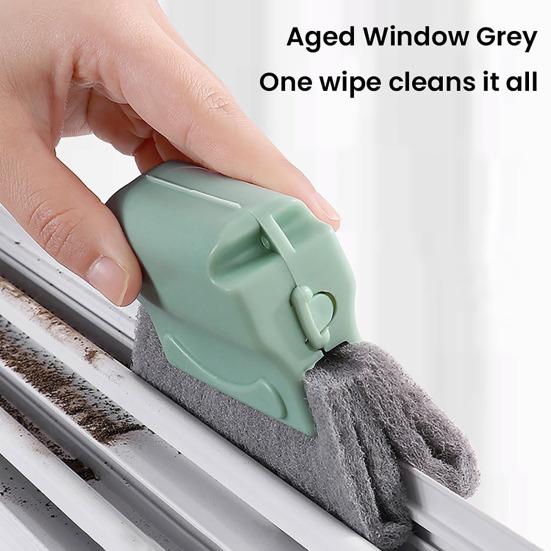 3Pcs Window Track Cleaner Brush Set Cleaning Tough Stains Removal Flexible Cleaning