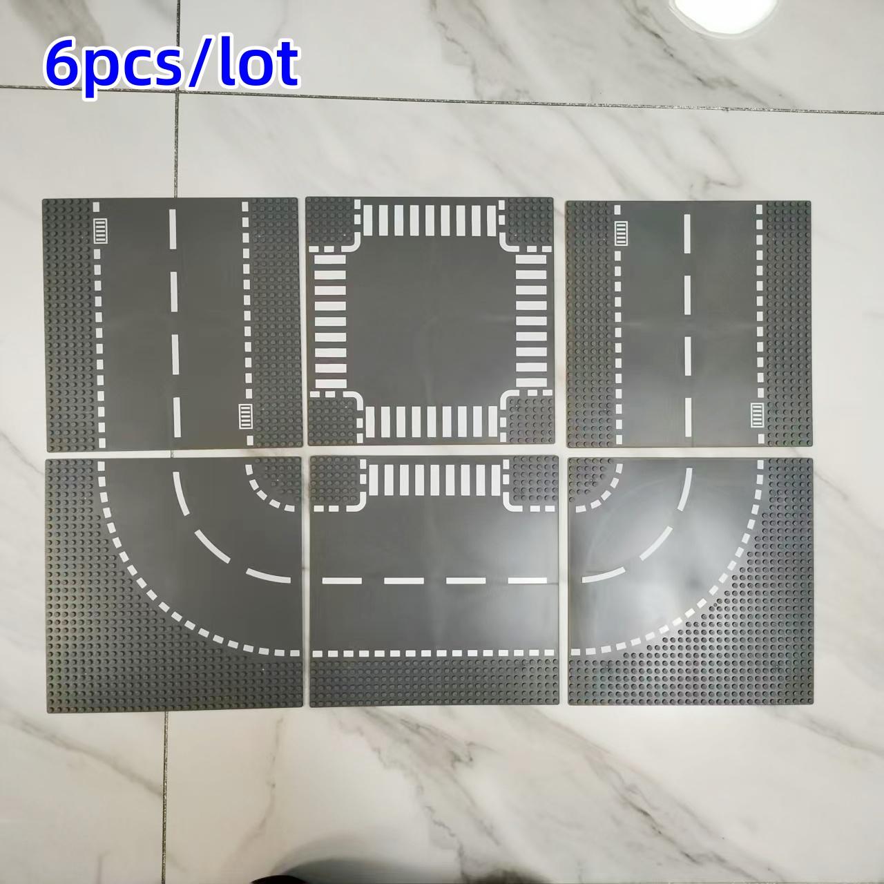 

Детские игрушки строительные блоки Базовая пластина Город Улица Сцена Перекресток D-образный перекресток Прямой поворот Совместимо с