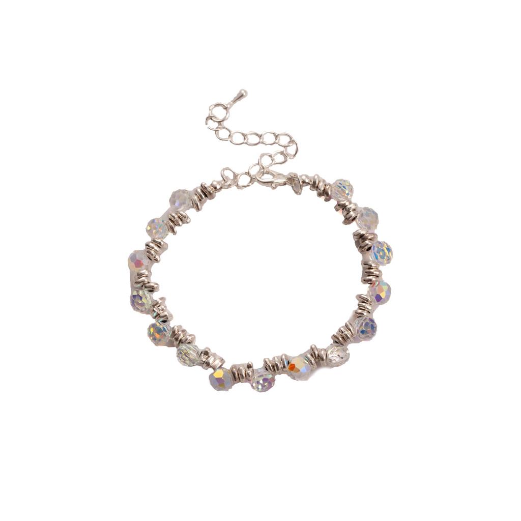 Summer Dream Bead Small Light Bulb Bracelet Women'S Light Luxury Broken Silver Niche Design Bracelet High-End Exquisite Jewelry