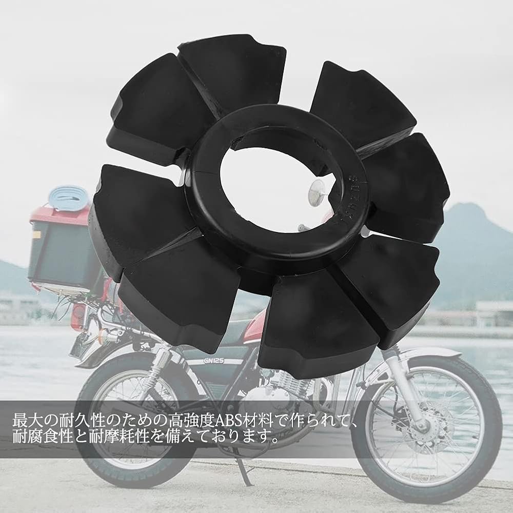 Qiilu Wheel Rubber Buffer Set for Suzuki GS125 GN125 GN250, ABS Material, Anti-Slip, Corrosion and Wear Resistant