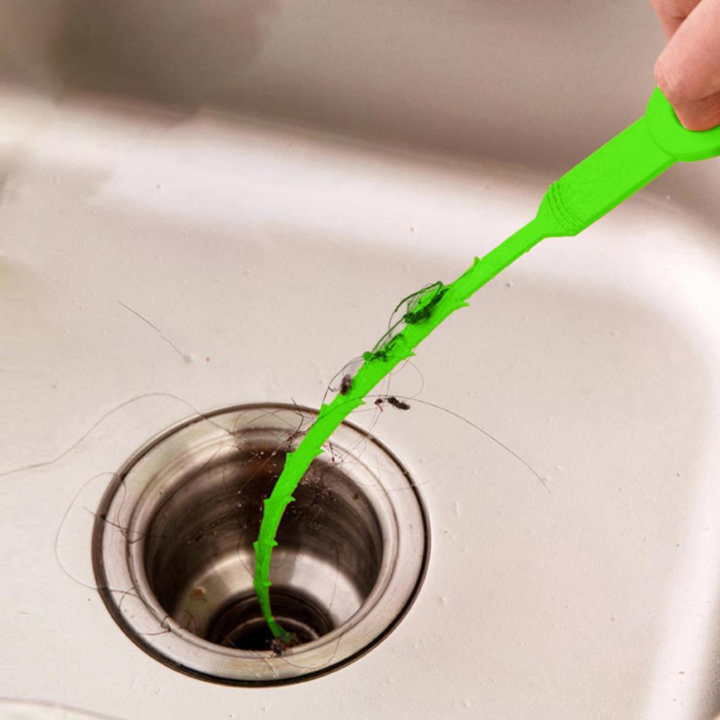 Drain Snake Hair Remover Pipe Cleaner 21 Inch Bathroom Unclogger Opener Kitchen Catcher Sewer Cleaning Supplies For Home Basin