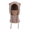 Winter  Scarf Mask Integrated Hat Women's Fleece Cold-proof Knitted Wool Hat Outdoor Warm Ear Protective Hat