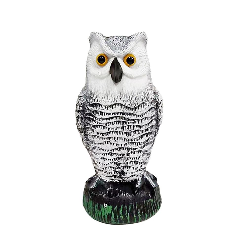 Sunscreen Owl Bird Deterrent Shaking Head Garden Decorations Flying Birds Simulation Owl Lawn