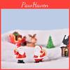 Adorable Mini Christmas Santa Claus Snowman Micro Landscape Ornament Figurines