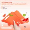 Reversible Silicone Cutting Board Non-slip Kitchen Mat for Meat and Vegetable Dishwasher Safe Chopping Board for Outdoor Camping