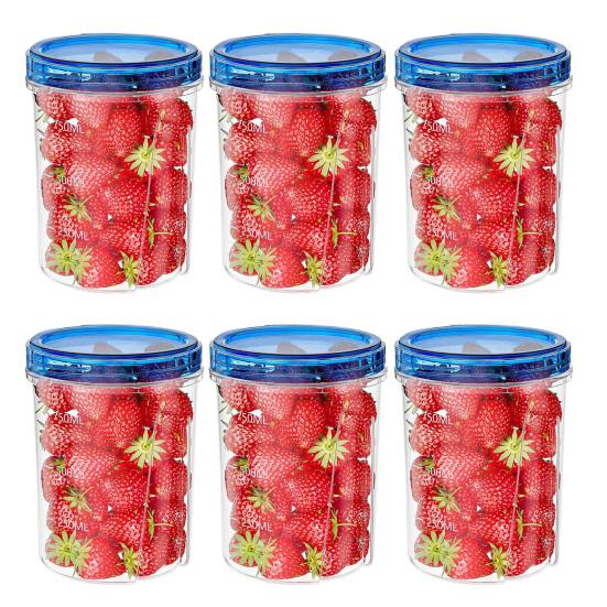 Food Storage Containers Stackable Sealed Storage Box with Twist Top Cover BPA-Free Moisture-proof Sealed Jars Kitchen Organizer