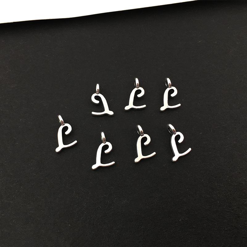 26 Alphabet Alloy Pendants for DIY Bracelets, Necklaces, Earrings & Charms