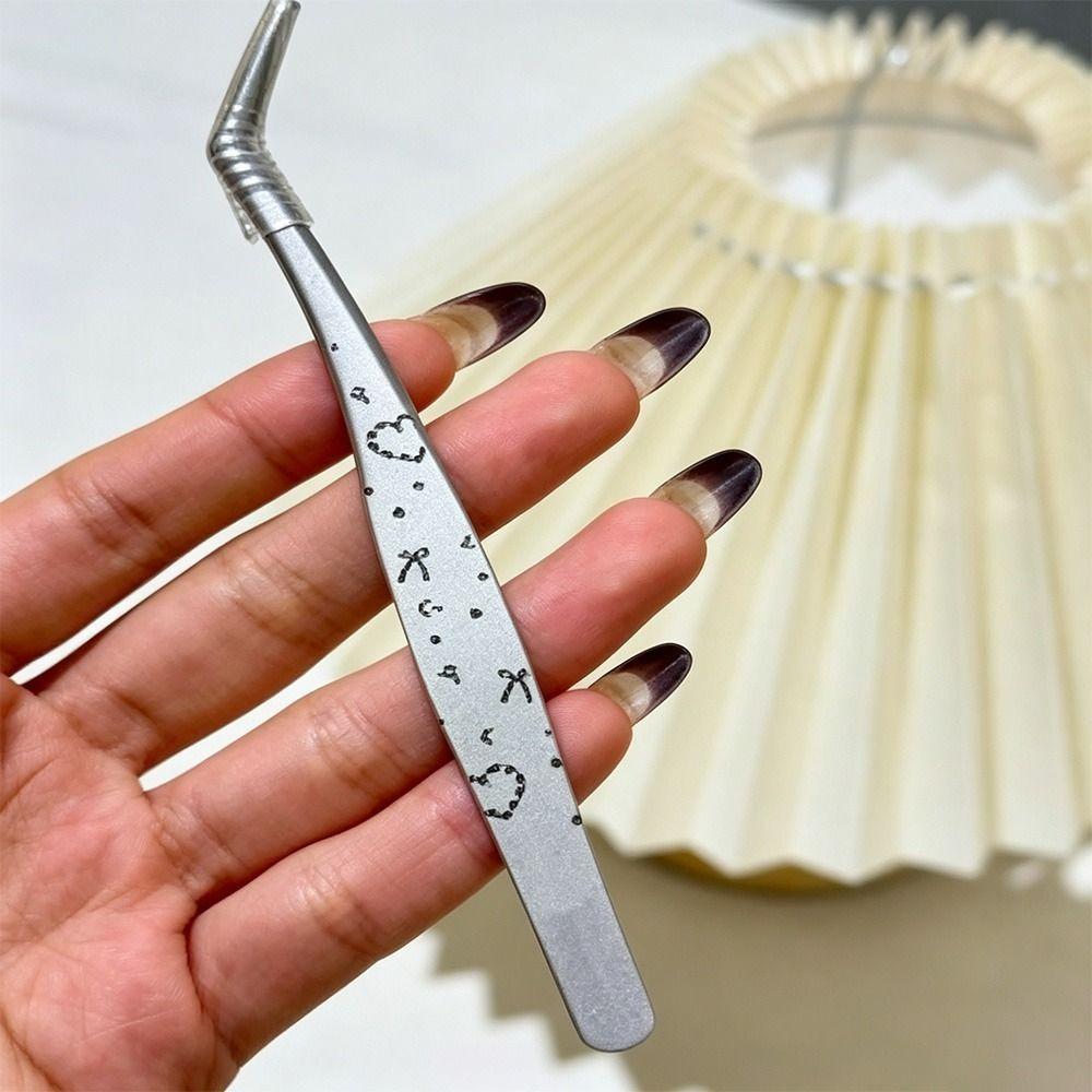 High Precision False Eyelash Tweezers Anti-static Lashes Extension Tweezer  Beauty Makeup Tools