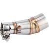 Motorcycle Slip On Exhaust Middle Link Pipe Adapter Connector for Z250 Ninja 250 13‑16
