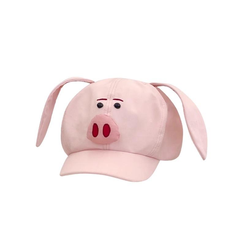 

Nezha 2 Taiyi Flying Pig Pink Octagonal Hat Children Spring and Summer Cute and Funny Versatile Face Little Painter Hat рожевий