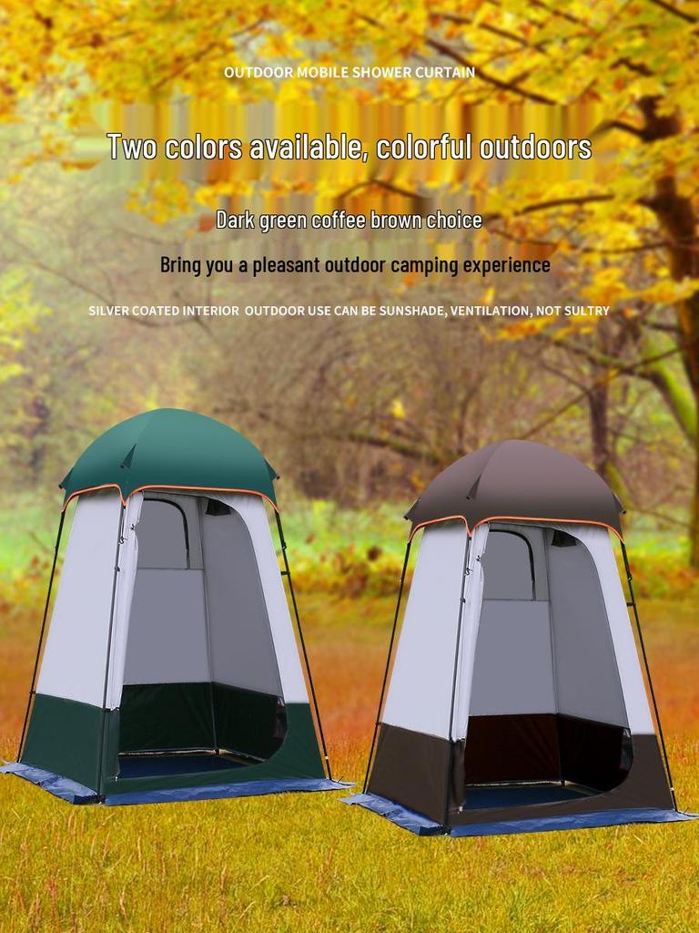 Rainproof Outdoor Camping Shower & Changing Tent for Beach, Fishing, Mobile Toileting, and More