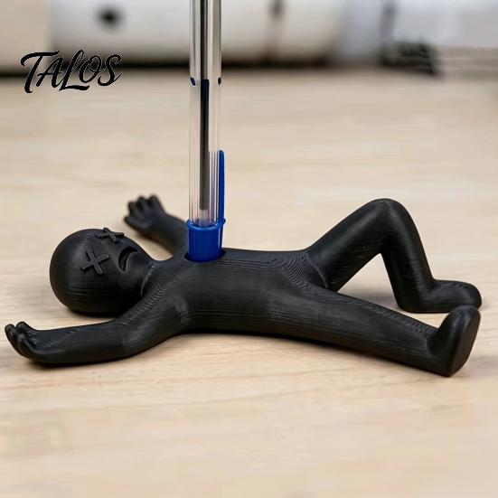 Novelty Gift for Coworkers Humorous Human Shape Pen Holder, 3D Printed Fun Pencil Cool Desktop Ornament Adults Creative Stress Relief Decoration