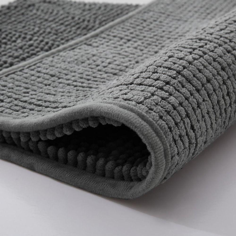 New 40*60cm Bath Mat Chenille Machine Washable Super Absorbent Bath Mat Extra Soft Anti Mould Anti Slip Bath Mat