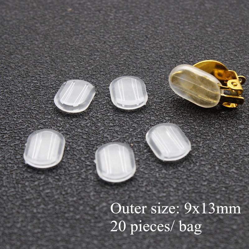 Earrings Screw Backs Anti-Pain Ear Clip Rubber Silicone Earring Back Stoppers for Stud Earrings Ear Plug Blocked Caps DIY Making