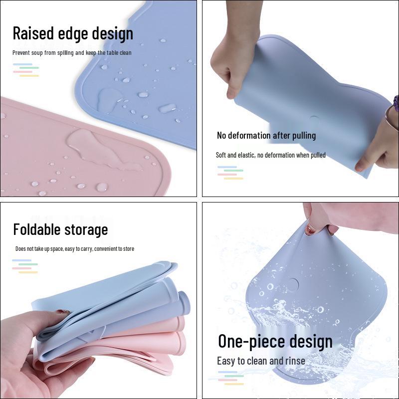 Baby Bear Silicone Placemat: Creative, Heat & Stain Resistant, Thickened, Enlarged Food-Grade Insulation Pad