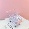 Colorful Funny Mini Supermarket Shopping Cart Photo Props Trolley Pet Bird Parrot Hamster Toy Children Kid Toy Storage Cart