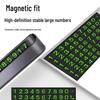 Temporary Glow Parking Phone Number Plate for Cars - Creative Interior Ornament