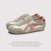 Leather Retro German Training Shoes Women'S Spring And Summer Lace-Up Contrasting Color Casual Sports Shoes Flat-Soled Forrest Gump Shoes Board Shoes