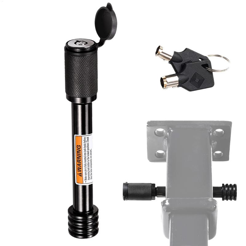 5/8 Car Trailer Lock With Keys Metal Trailer Hitch Pin Lock Waterproof Hitch Pin Lock Auto Receiver Lock Trailer Coupler Lock