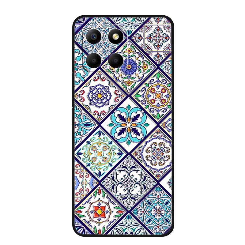 3D Emboss Case For Honor 200 Smart X6c X6b X8c X8b X7c X5b Plus Play 9A Phone Case X 6c 9 A Coque Black Silicone Soft Back Cover