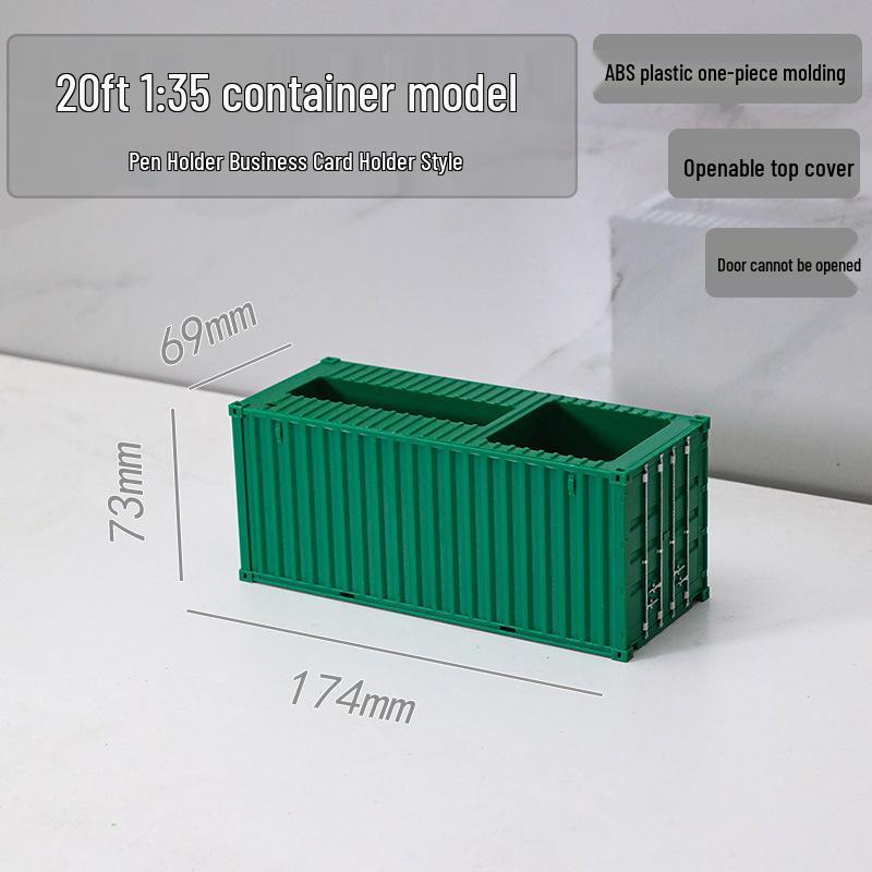 20ft 1:35 Container Model Ornament & Pen Holder Business Gift – Customizable with Graphics & Text