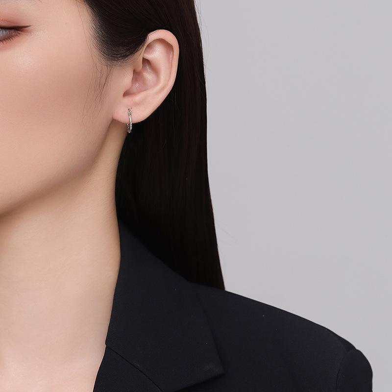 Circle Twist Earrings Ins Style Simple Fashion Versatile Temperament Earrings for Girlfriend Gifts