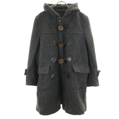 80er 90er Alter Melton Dufflecoat M Anthrazitgrau Herren Gebraucht