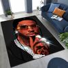 Legends Rapper Collection HIP HOP Rap Star Art Rug for Bedroom Living Room Sofa Home Doormat Decor, Large Kid Non-slip Floor Mat