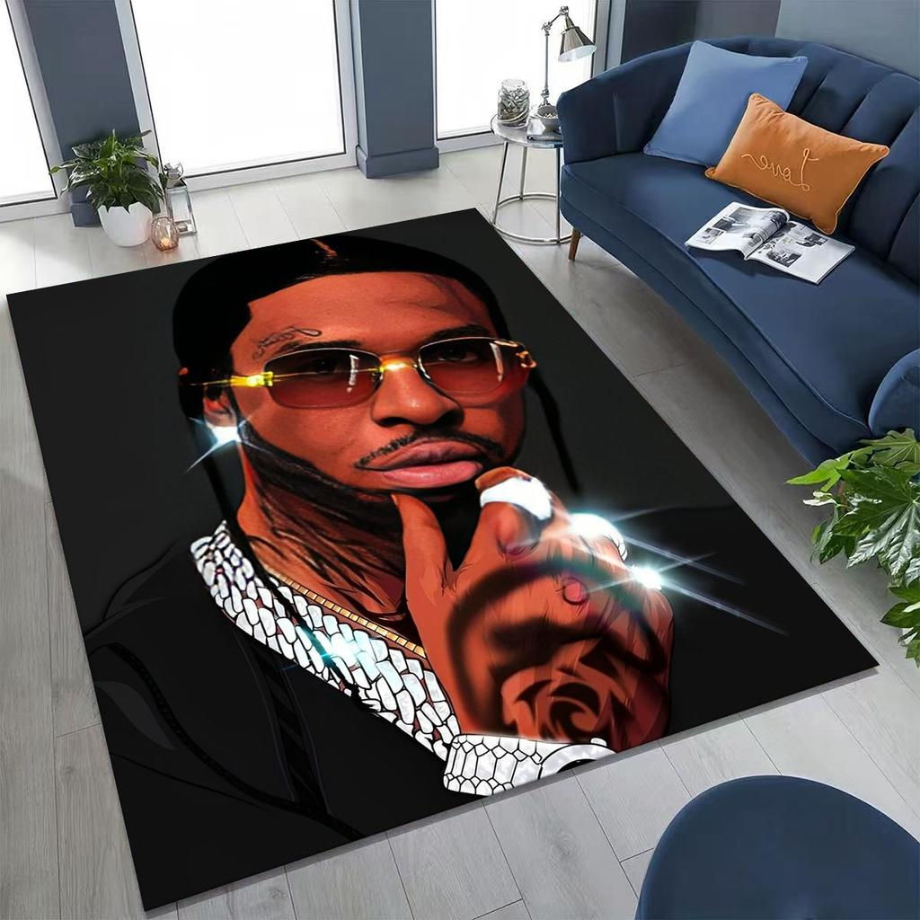 Legends Rapper Collection HIP HOP Rap Star Art Rug for Bedroom Living Room Sofa Home Doormat Decor, Large Kid Non-slip Floor Mat