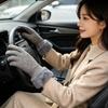 Thickened Women's Mittens Soft Fleece Cuffs Cycling Mittens New Touchscreen Gloves  Driving