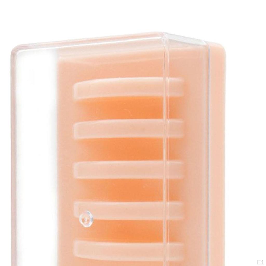 Acrylic Eyelash Grafting Pallet with Cover for Beginners Organizer Box,Sturdy,Professional Lash Tile