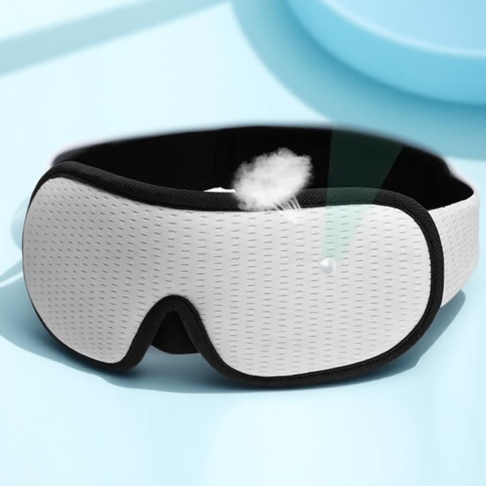 

3D Дышащая Спортивная Тканевая Маска для Глаз для Мужчин Женщин Сна Повязка на Глаза Идеально подходит для Путешествий Ночного Сна Дневного Сна белый